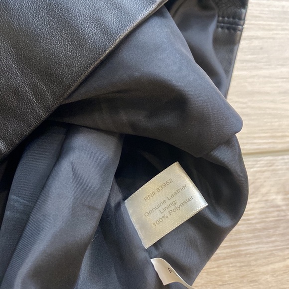 Boston Proper Genuine Leather Mini Dress - Picture 13 of 16